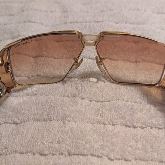 Cazal 951 Vintage Sunglasses Gold/Brown - Picture 3 of 7